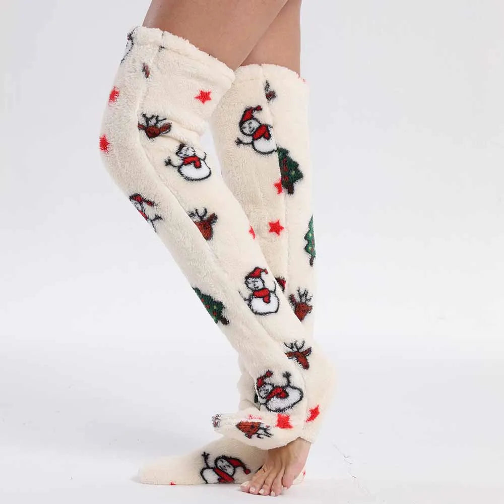 Superlange kerst-flanellen deken met mouwen – warme hoodie, nachthemd, pyjama-trui voor winter – uniseks fleece pull-over voor dames & heren