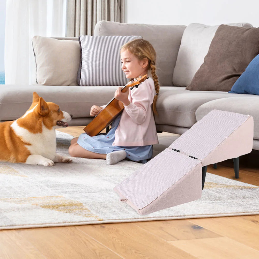 2-in-1 Multifunctionele Hondenloopplank & Trap – Opvouwbaar, Antislip & Geschikt voor Honden en Katten