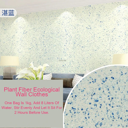 Ecologische Muurcoating van Plantaardige Vezels

Duurzame Wandbekleding | Vloeibare Muursticker | Naadloze Muurafwerking voor Thuis & Interieurdecoratie