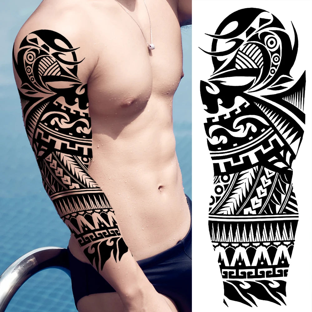 Full Arm Tijdelijke Tattoo Sleeves – Realistische Fake Tattoos voor Mannen & Vrouwen