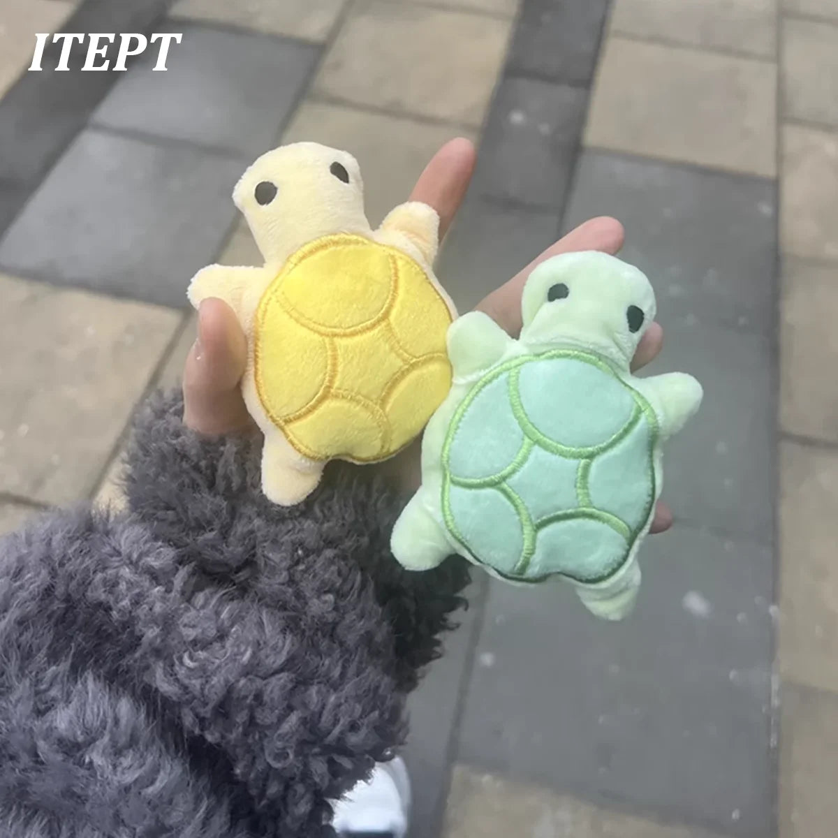Hondenspeeltje mini schildpad van pluche – kauwspeeltje voor puppy’s –