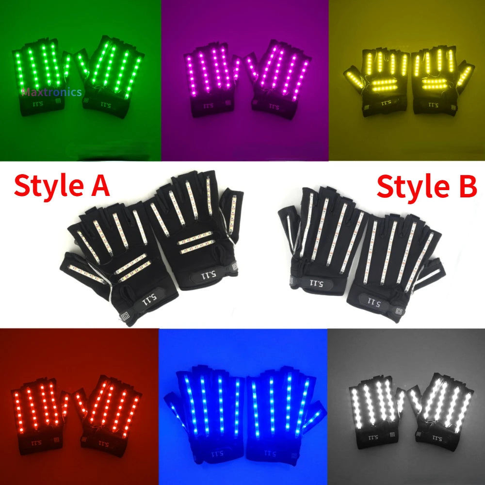 LED Cosplay Handschoenen – 6 Kleuren Lichtshow aan je Handen!