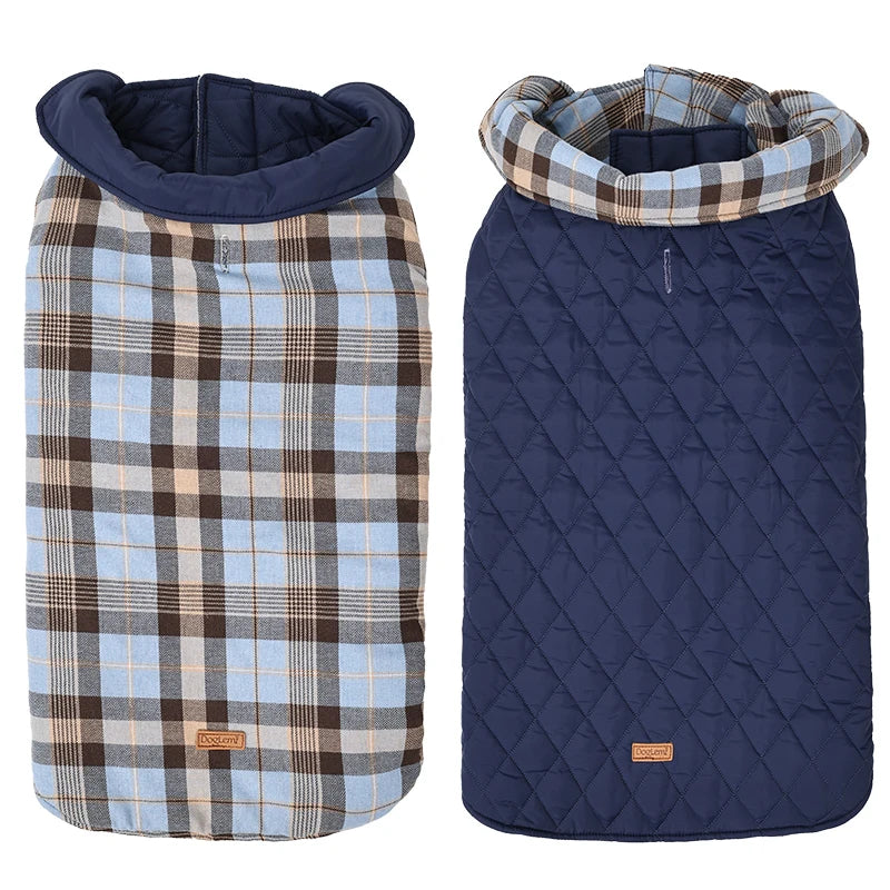 (XS–3XL) Waterdichte Hondenjas – Dubbelzijdig, Warm & Zacht  Herfst/Winter Jas voor Kleine, Middelgrote & Grote Honden