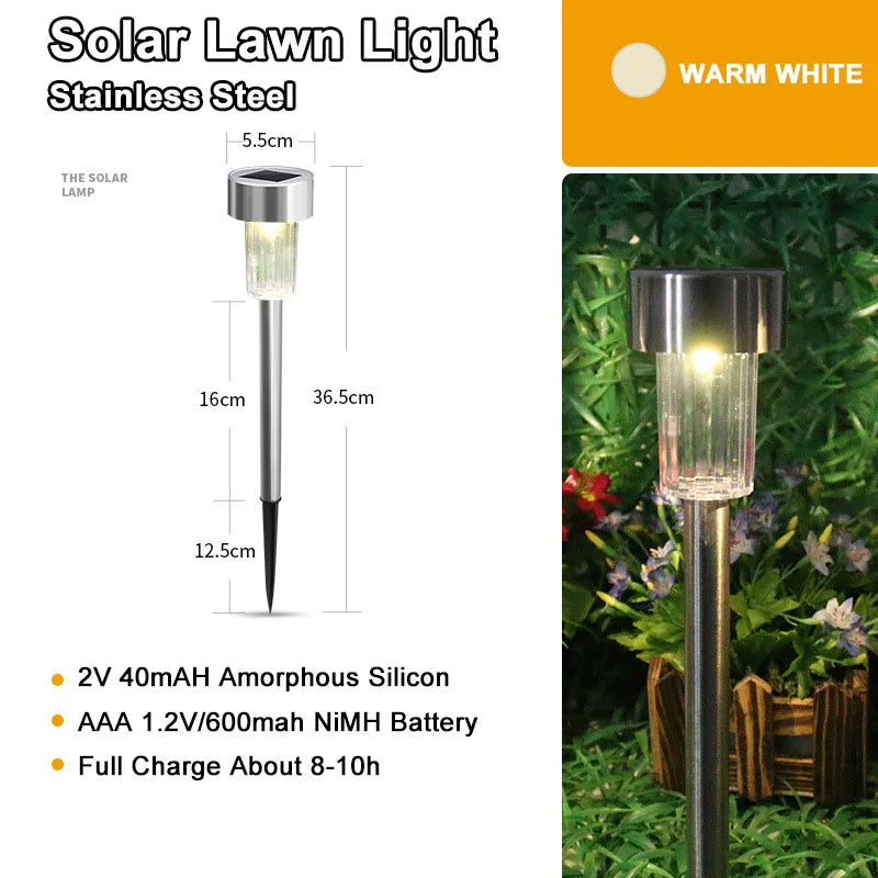 Solar Buitenlampen – Waterdichte Tuinverlichting Zonne-energie | Decoratief LED Licht voor Pad, Tuin & Terras