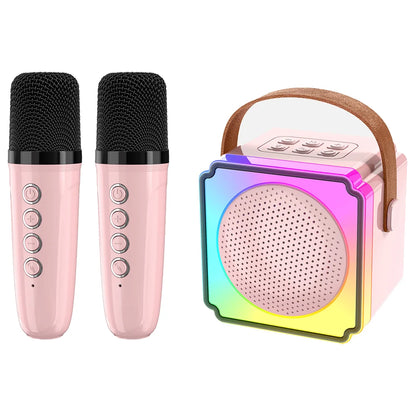 Karaoke Machine voor Kinderen – Draagbare Bluetooth Speaker Inclusief Draadloze Microfoons | Perfect voor Verjaardagen & Feestjes