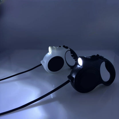 Uitschuifbare Verlichte Hondenriem – Perfect voor Avondwandelingen!