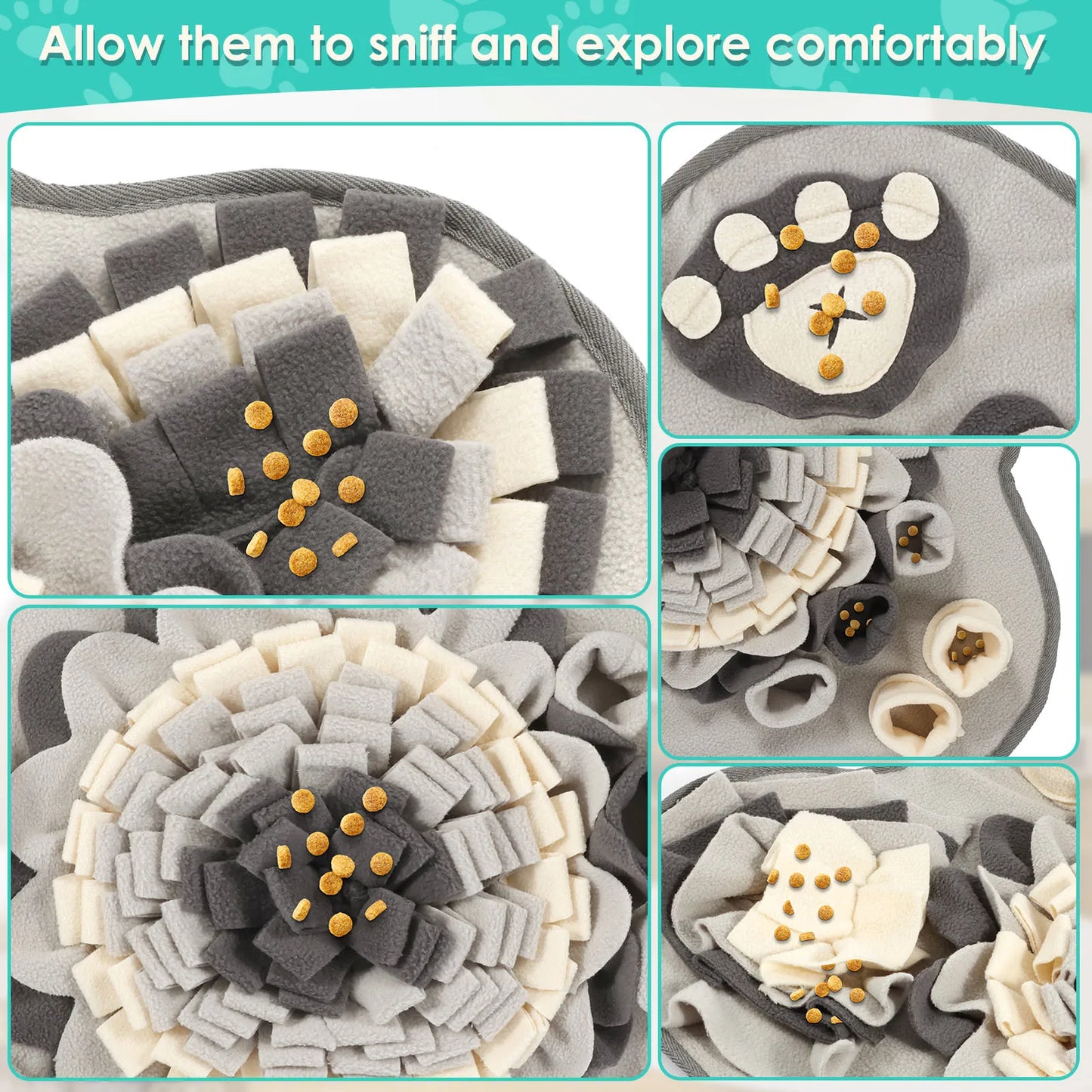 Snuffelmat voor Honden – Interactief Speelgoed & Voedingsmat
Met Pieper | Training, Snuffelen & Stressverlichting