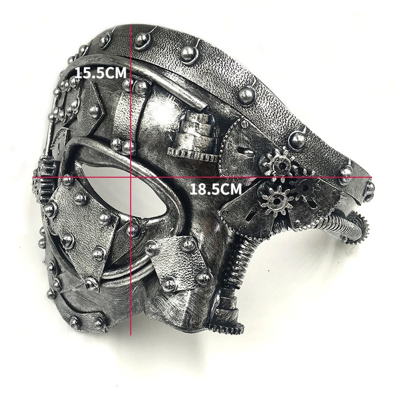 Steampunk Phantom Masker – Halfgelaatsmasker voor Heren | Retro Cosplay & Halloween Accessoire

Trek alle aandacht op je volgende feest of cosplay-evenement met dit mysterieuze steampunk phantom masker. Het halfgelaatsontwe