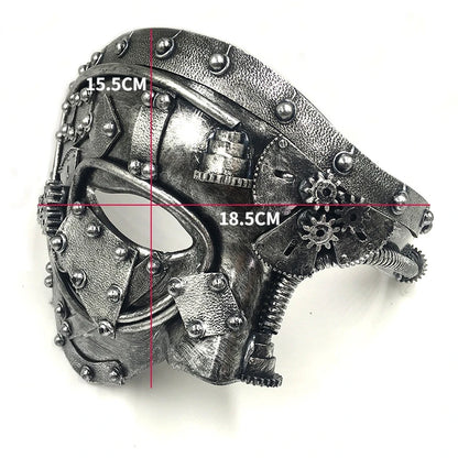 Steampunk Phantom Masker – Halfgelaatsmasker voor Heren | Retro Cosplay & Halloween Accessoire

Trek alle aandacht op je volgende feest of cosplay-evenement met dit mysterieuze steampunk phantom masker. Het halfgelaatsontwe