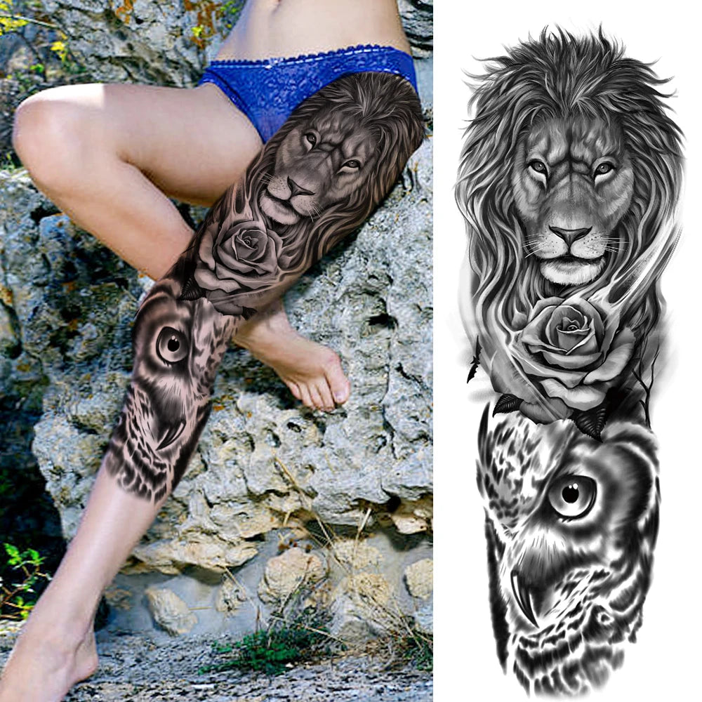 Full Arm Tijdelijke Tattoo Sleeves – Realistische Fake Tattoos voor Mannen & Vrouwen