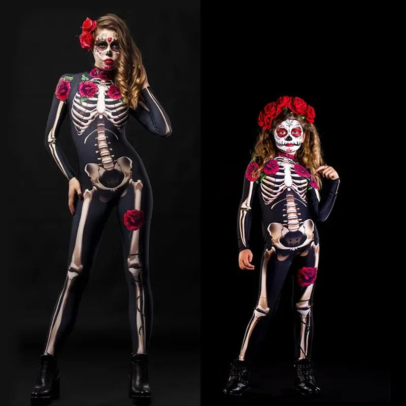 Rose Skeleton Kostuum – Eng en Sexy Halloween Jumpsuit voor Volwassenen & Kids | Perfect voor Carnaval, Cosplay & Day of The Dead

Val op tijdens Halloween, carnaval of Day of The Dead met dit unieke Rose Skeleton kostuum!
