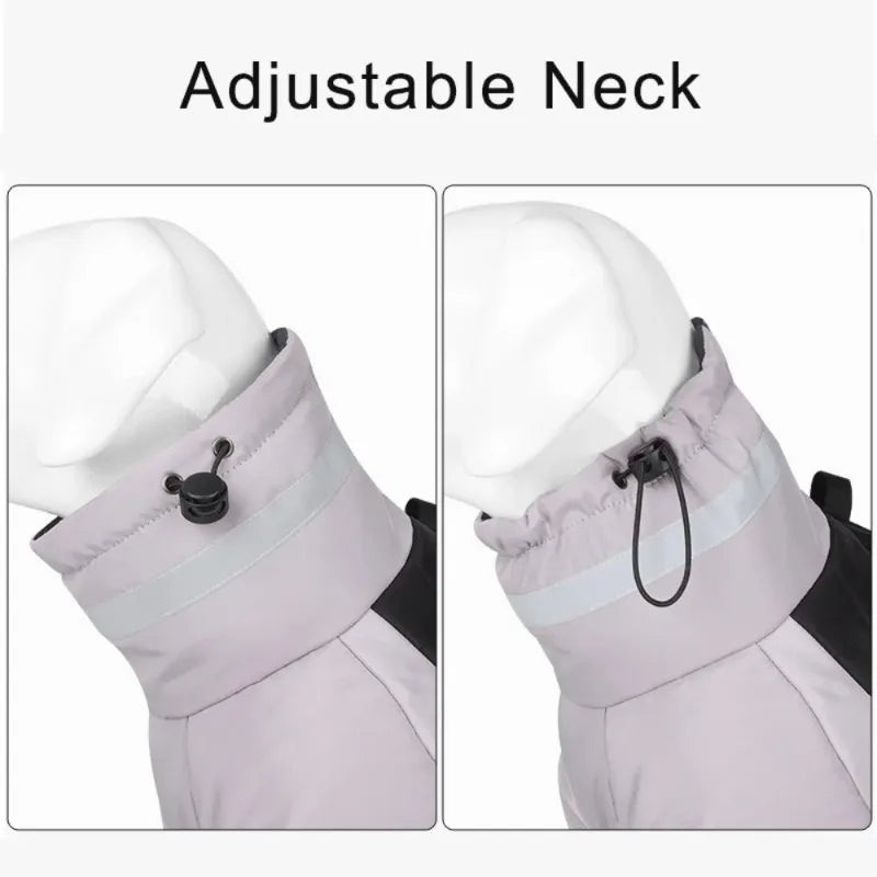 Winter Warme Hondenjas – Waterdicht, Reflecterend & Hoge Kraag
Perfect voor Middelgrote en Grote Honden zoals de Golden Retriever