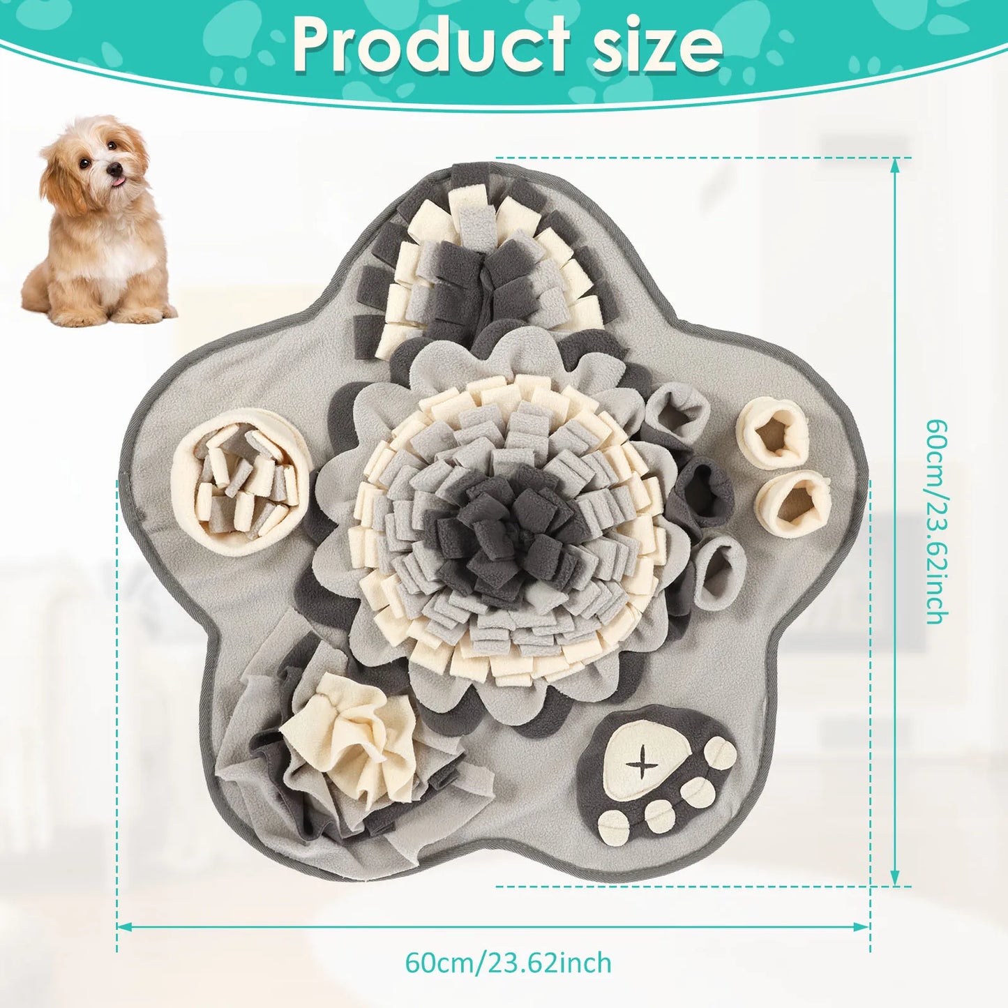 Snuffelmat voor Honden – Interactief Speelgoed & Voedingsmat
Met Pieper | Training, Snuffelen & Stressverlichting