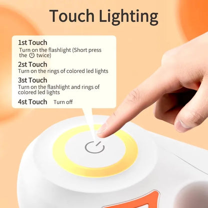 5M Automatische Uittrekbare Hondenriem met LED-zaklamp – Duurzame Nylon Looplijn voor Wandelen & Hardlopen