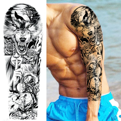 Full Arm Tijdelijke Tattoo Sleeves – Realistische Fake Tattoos voor Mannen & Vrouwen