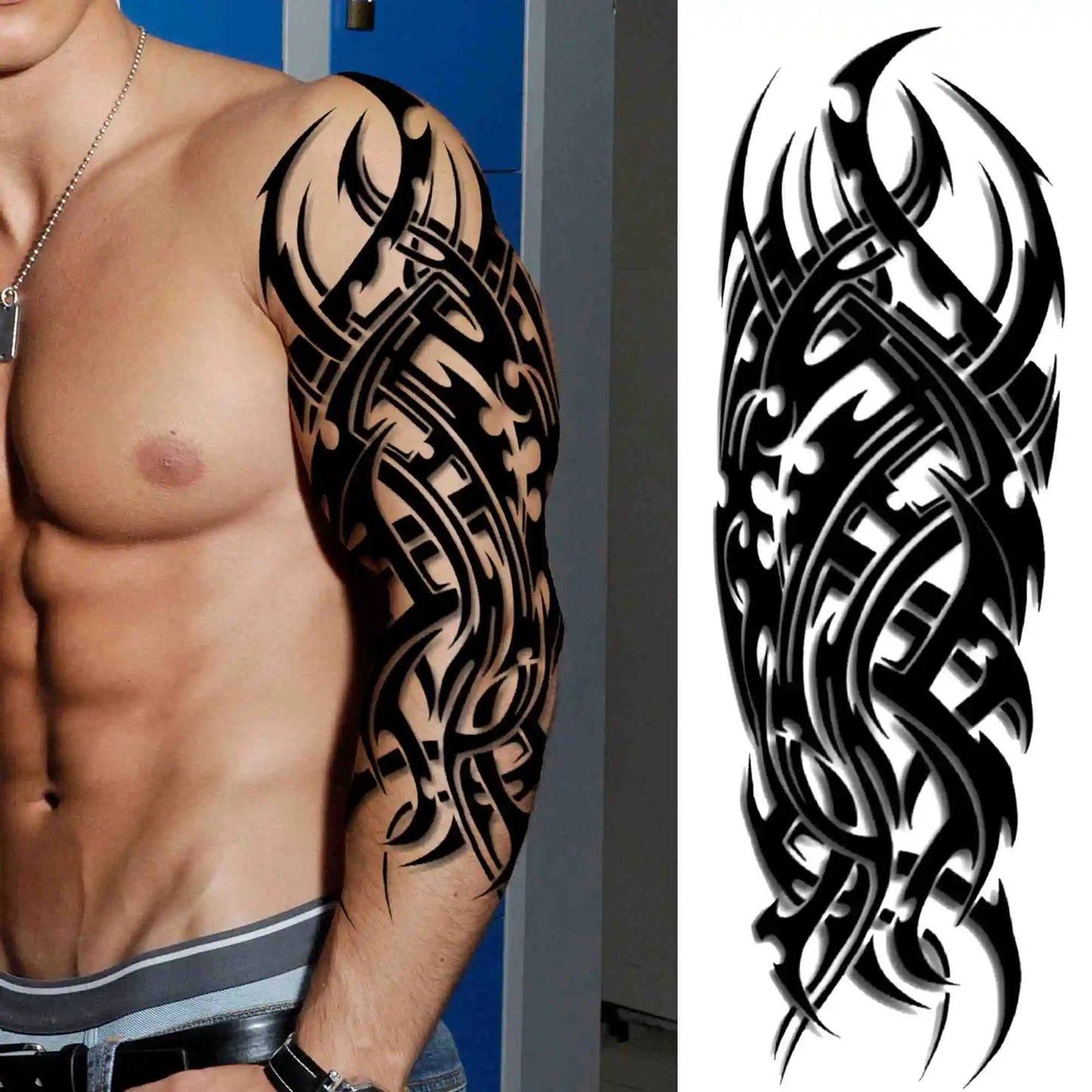 Full Arm Tijdelijke Tattoo Sleeves – Realistische Fake Tattoos voor Mannen & Vrouwen