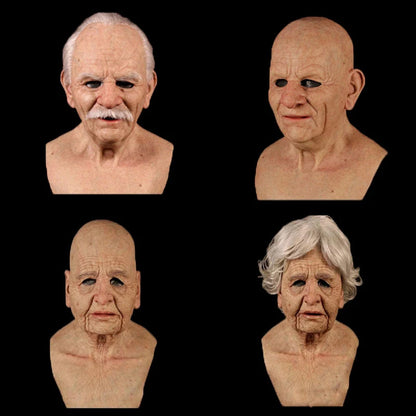 Ouderenmasker Volledig Hoofd – Realistisch Grootvader & Grootmoeder Masker | Halloween, Cosplay & Feestaccessoire

Verander jezelf in een oudere man of vrouw met dit gedetailleerde, realistische masker dat het hele hoofd be