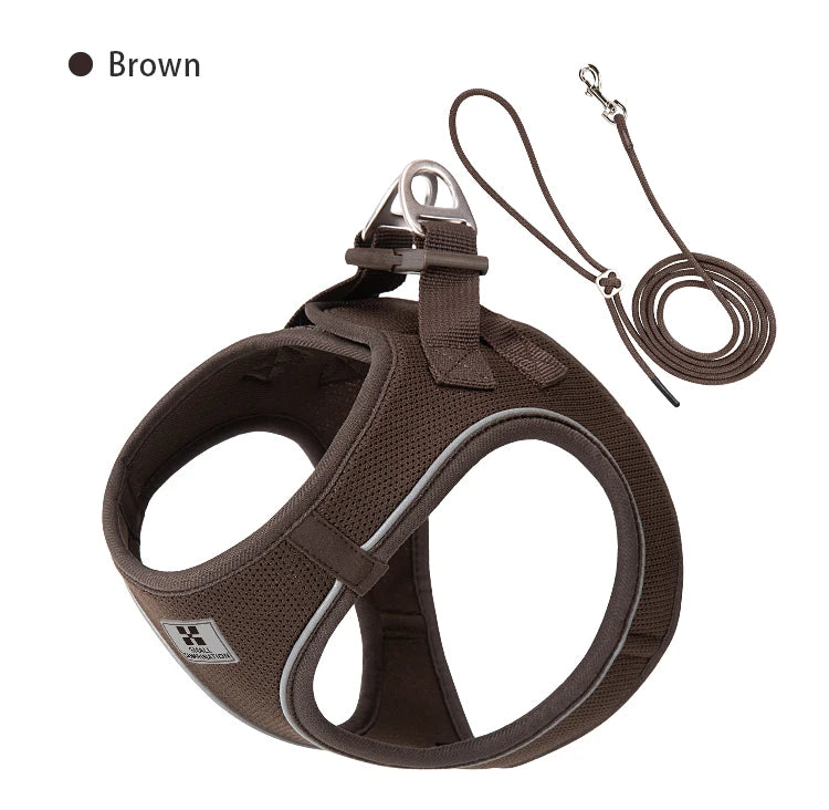 Hondentuigje met Lijn – Verstelbaar en Reflecterend – Voor Kleine en Middelgrote Honden
Comfortabel tuigje voor puppy’s, katten, chihuahua’s, yorkies en andere kleine hondenrassen. Ideaal voor wandelingen buitenshuis.