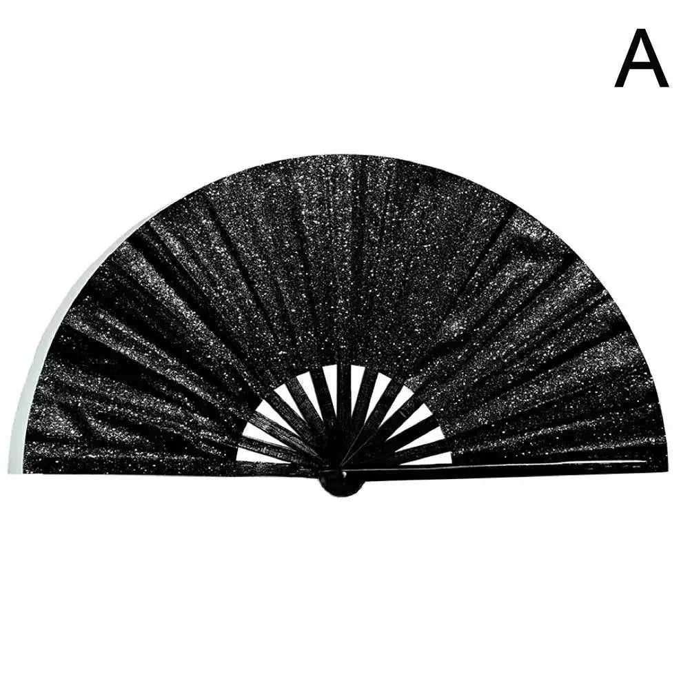 13-Inch Glitter Kung Fu Handwaaier – Traditioneel Bamboeraam met Decoratieve Stof – Opvouwbare Waaier in Chinese Stijl – Voor Feesten
CLACK waaier
