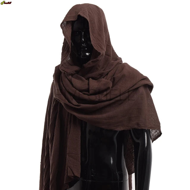 Unisex Halloween Geest & Dementor Cape – Gotisch Horror Kostuum met Kap | Perfect voor Cosplay, Feestjes & Day of the Dead

Verander jezelf in een angstaanjagend figuur met deze getatterde, met kap uitgevoerde Halloween-cap