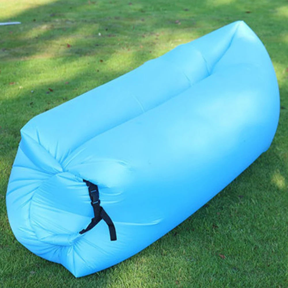 Opblaasbare Lounger Luchtbank Hangmat – Opblaasbare Bank voor Camping – Luchtstoel voor Buiten, Strand, Wandelen, Picknicks, Muziekfestivals