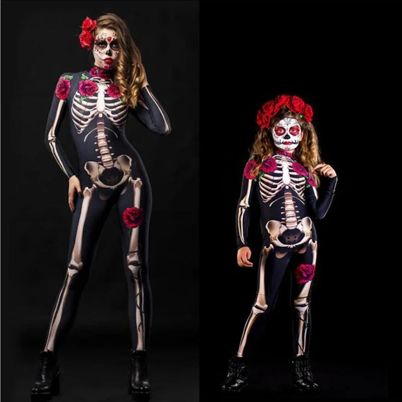 Rose Skeleton Kostuum – Eng en Sexy Halloween Jumpsuit voor Volwassenen & Kids | Perfect voor Carnaval, Cosplay & Day of The Dead

Val op tijdens Halloween, carnaval of Day of The Dead met dit unieke Rose Skeleton kostuum!