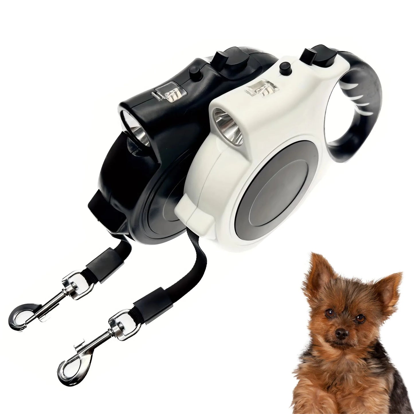 Uitschuifbare Verlichte Hondenriem – Perfect voor Avondwandelingen!