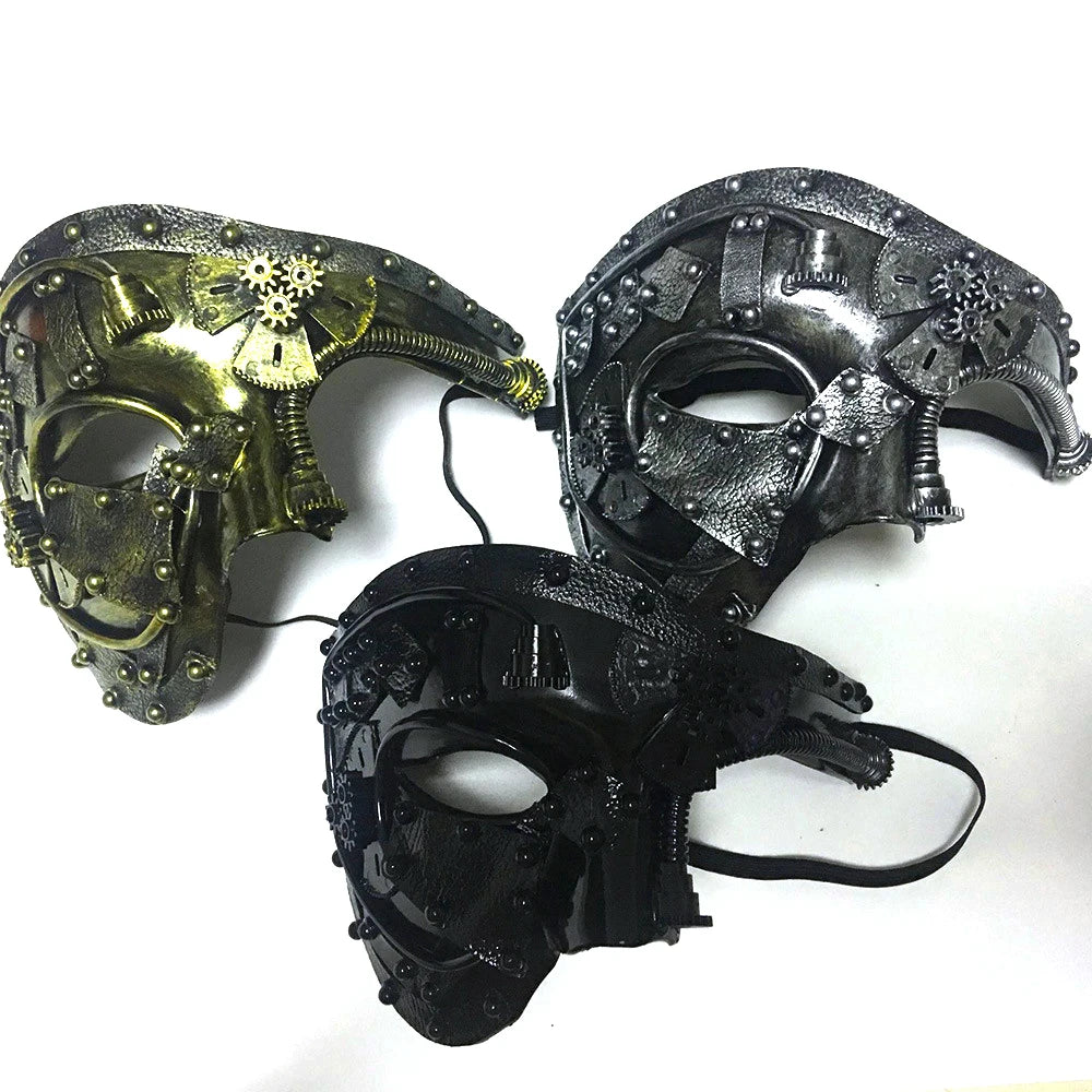 Steampunk Phantom Masker – Halfgelaatsmasker voor Heren | Retro Cosplay & Halloween Accessoire

Trek alle aandacht op je volgende feest of cosplay-evenement met dit mysterieuze steampunk phantom masker. Het halfgelaatsontwe