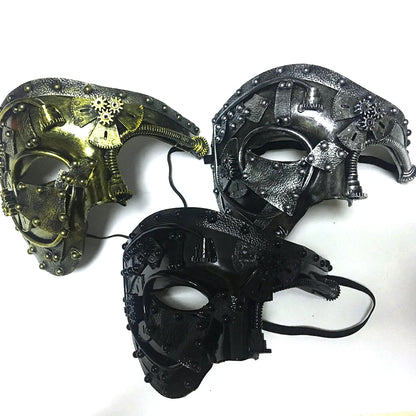 Steampunk Phantom Masker – Halfgelaatsmasker voor Heren | Retro Cosplay & Halloween Accessoire

Trek alle aandacht op je volgende feest of cosplay-evenement met dit mysterieuze steampunk phantom masker. Het halfgelaatsontwe