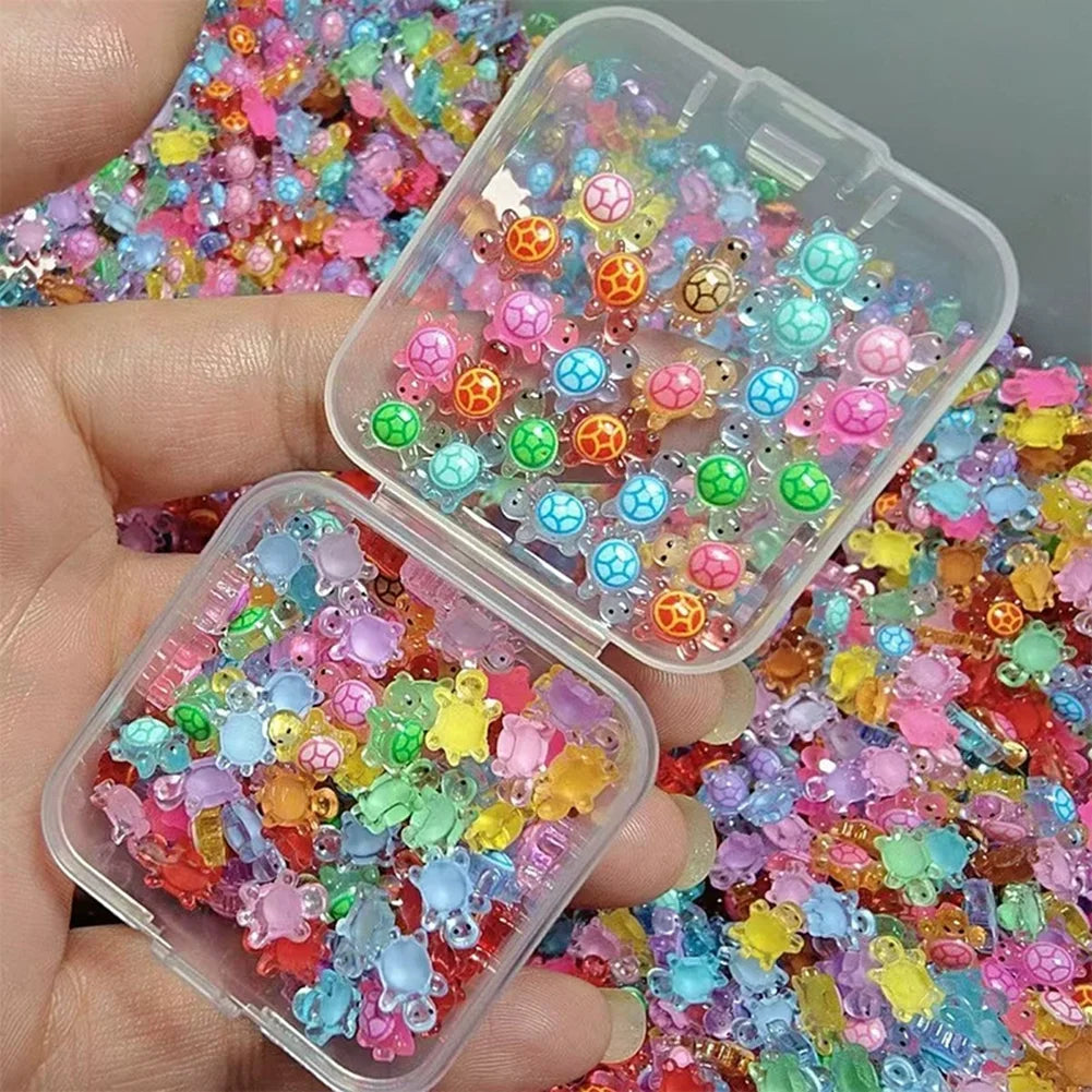 Mini Resin Schildpad Figuren – Gloeien in het Donker voor Mini Landschappen