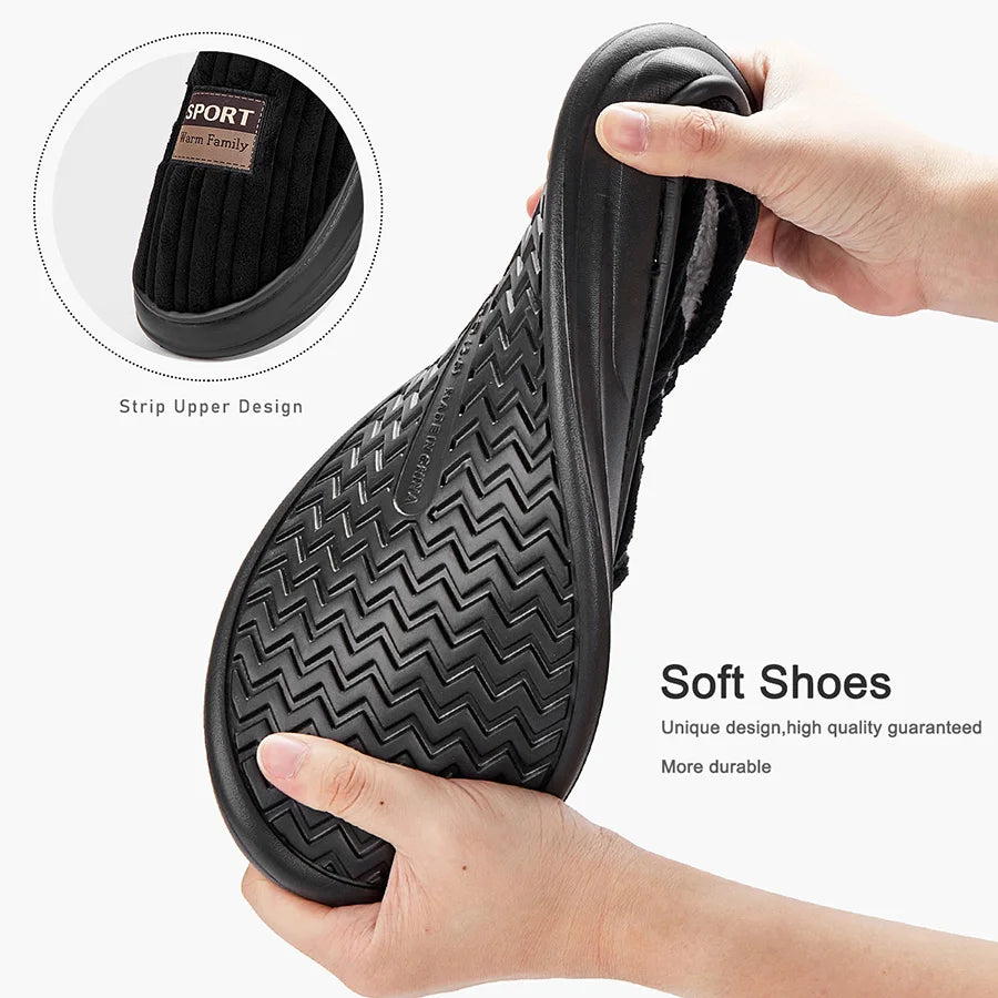 Pmoiste Luxe Herenpantoffels – Warm, Zacht & Comfortabel voor de Winter