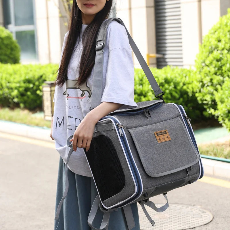 Draagtas voor Huisdieren – Comfortabel & Veilig voor Fiets en Motor!