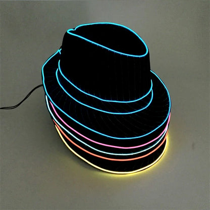 LED Fedora Hoed – Lichtgevende Panama / Jazz Hoed

Voor Concerten, Festivals, Clubnachten, Masquerade & Grote Events