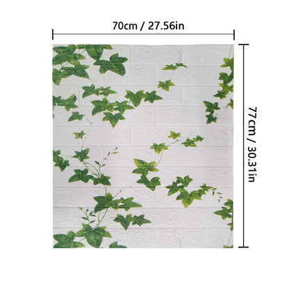 Set van 1-10 Stuks 70x77 cm 3D Zelfklevend Behang – Bakstenen Muurstickers – Woondecoratie – DIY Slaapkamer Behang