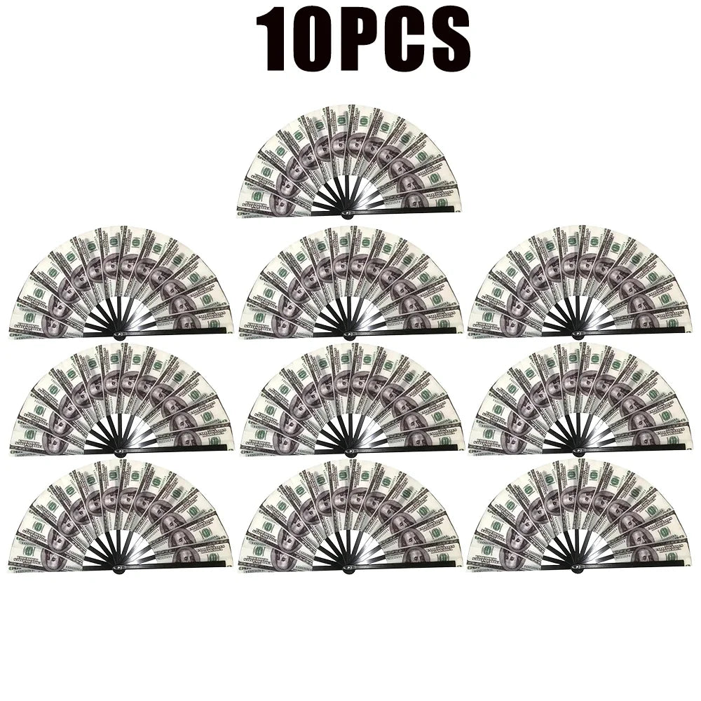 33cm Grote Opvouwbare Rave Waaier

Chinees/Japans Design | Reflecterend & Kleurrijk Gradient | Voor Festivals, Dans & Party