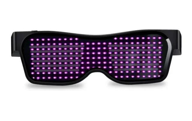 Bluetooth LED Bril – Multilingual & DIY Tekst

RGB/Mono Kleuren | Glow Party Glasses voor Halloween, Rave & Festivals