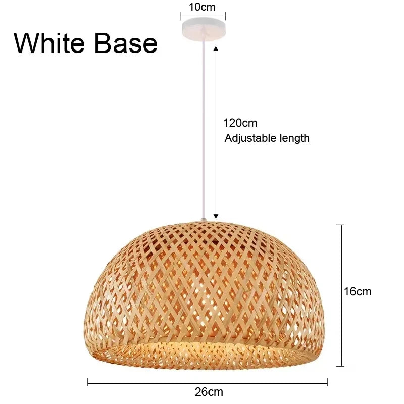 Bamboe Hanglamp – Handgevlochten Rotan Plafondlamp | Natuurlijke Sfeerverlichting voor Woonkamer, Eetkamer of Slaapkamer

Breng warmte en karakter in je interieur met deze prachtige handgemaakte bamboe hanglamp. De gevlocht