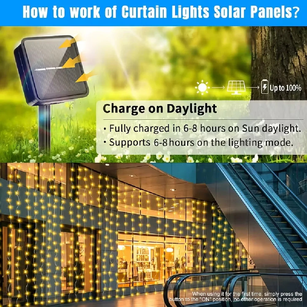 Solar Slingerlicht – 8 Modi, Zonnestroom, Perfect voor Tuin & Feest