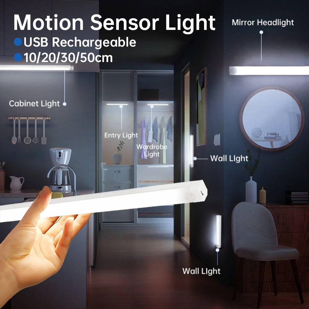 6-delige Set Draadloze Oplaadbare LED Nachtlampjes
Met Bewegingssensor | Voor Kast, Keuken, Trap, Garderobe & Meer