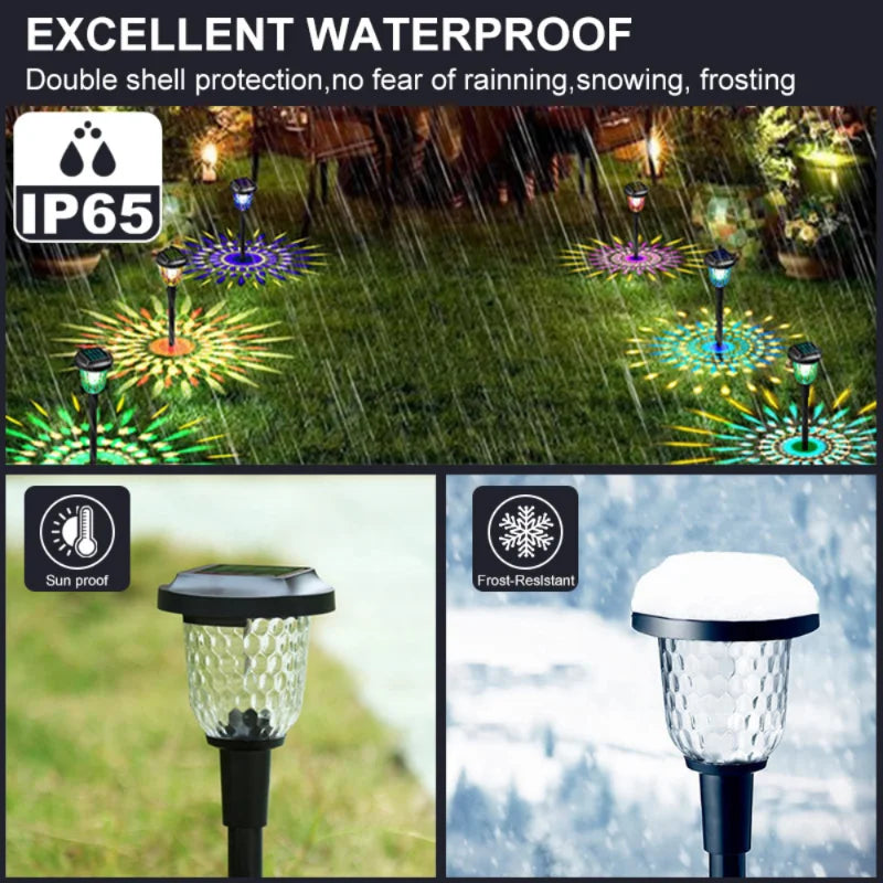 Solar Buitenlampen – Waterdichte Tuinverlichting Zonne-energie | Decoratief LED Licht voor Pad, Tuin & Terras