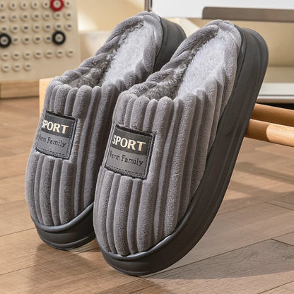 Pmoiste Luxe Herenpantoffels – Warm, Zacht & Comfortabel voor de Winter