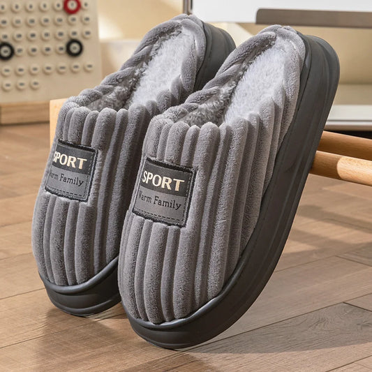 Pmoiste Luxe Herenpantoffels – Warm, Zacht & Comfortabel voor de Winter