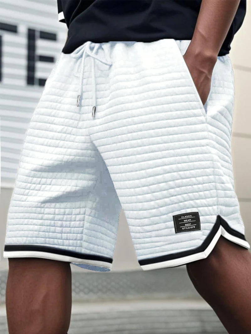 Heren Athletic Sweat Shorts – Stretch, Ademend & Casual  Waffle Stoffen Sportshort | Ideaal voor Gym, Running & Basketball