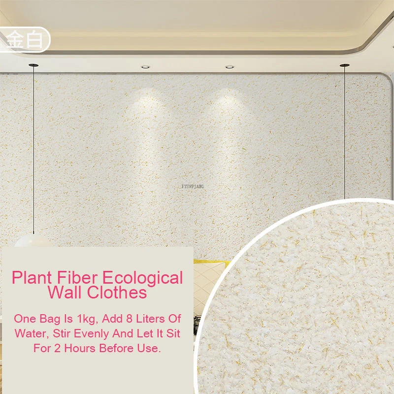 Ecologische Muurcoating van Plantaardige Vezels

Duurzame Wandbekleding | Vloeibare Muursticker | Naadloze Muurafwerking voor Thuis & Interieurdecoratie