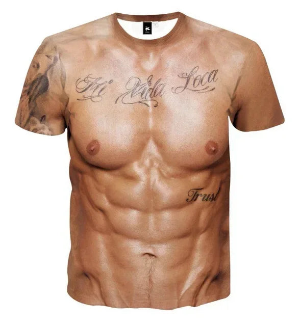 Muscle 3D T-shirt – Spier Tattoo Print | Casual Zomer T-shirt voor Mannen

Laat je spierballen spreken met dit opvallende 3D T-shirt met realistische spier tattoo print! Perfect voor zomer, strand of vakantie, dit korte mou