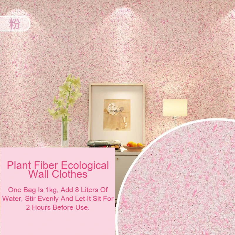 Ecologische Muurcoating van Plantaardige Vezels

Duurzame Wandbekleding | Vloeibare Muursticker | Naadloze Muurafwerking voor Thuis & Interieurdecoratie