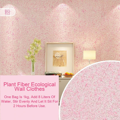 Ecologische Muurcoating van Plantaardige Vezels

Duurzame Wandbekleding | Vloeibare Muursticker | Naadloze Muurafwerking voor Thuis & Interieurdecoratie