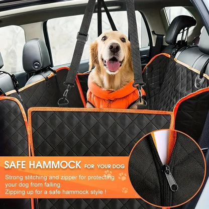 Ideale Autostoelhoes voor Honden – Waterdicht & Krasbestendig  Upgrade je Auto met deze Luxe Hondenslinger voor de Achterbank!