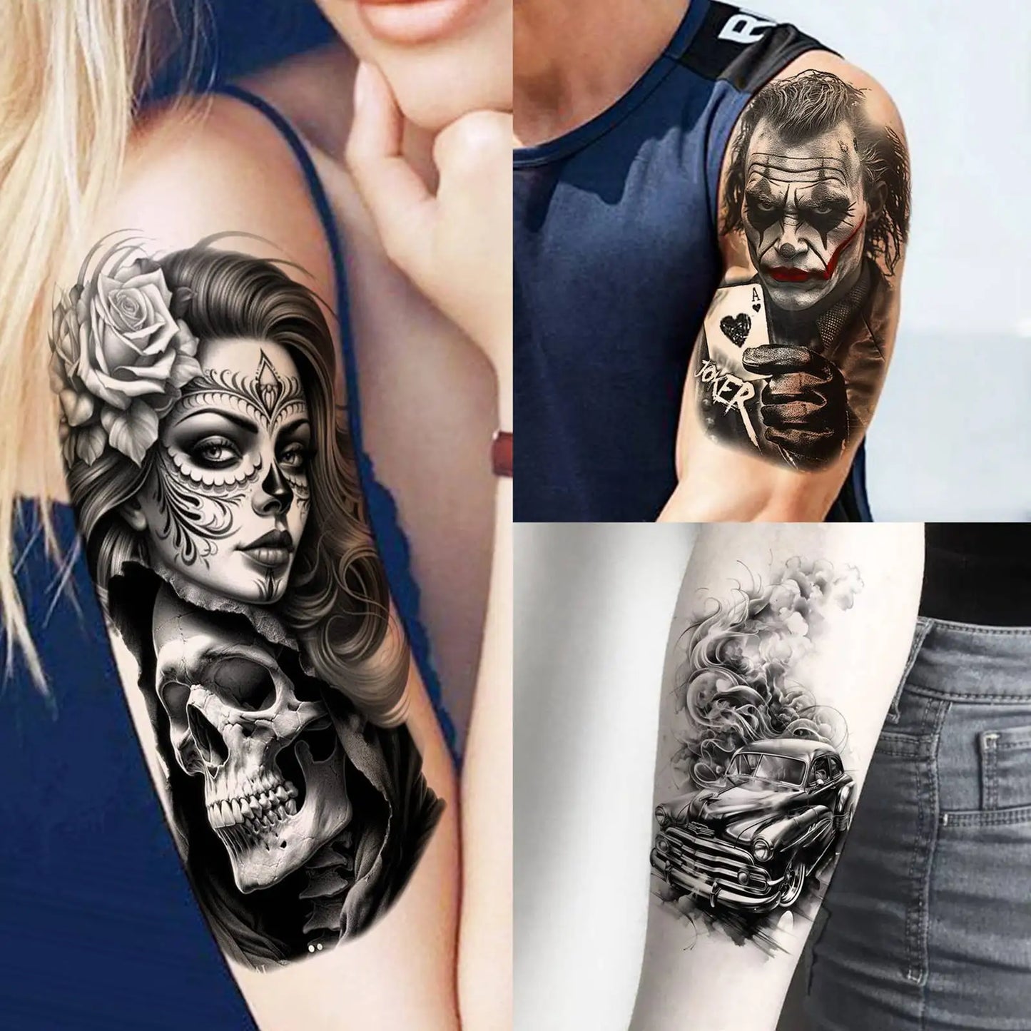 70x Chicano-Style Tijdelijke Tattoos – Stoere & Realistische Tattoo Stickers!