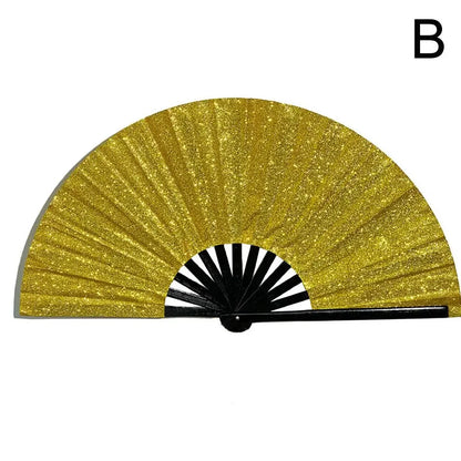 13-Inch Glitter Kung Fu Handwaaier – Traditioneel Bamboeraam met Decoratieve Stof – Opvouwbare Waaier in Chinese Stijl – Voor Feesten
CLACK waaier